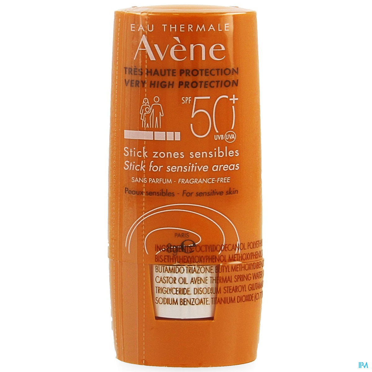 AVENE SOL F50+ STICK ZONES SENSIBLES NF