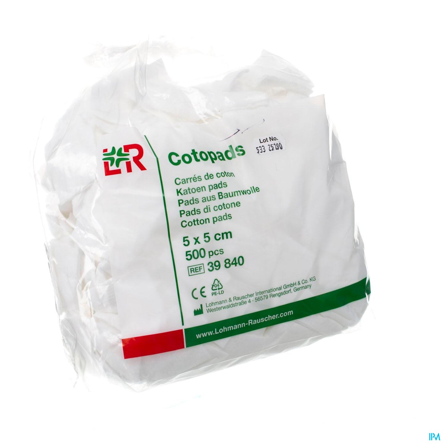 COTOPADS 5*5CM A 500               39840