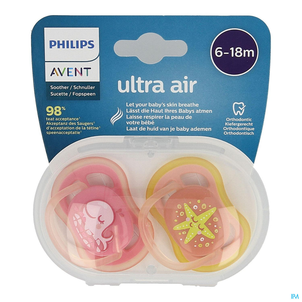 AVENT SUC ULTRA AIR NEW BERRY GIRL +6M