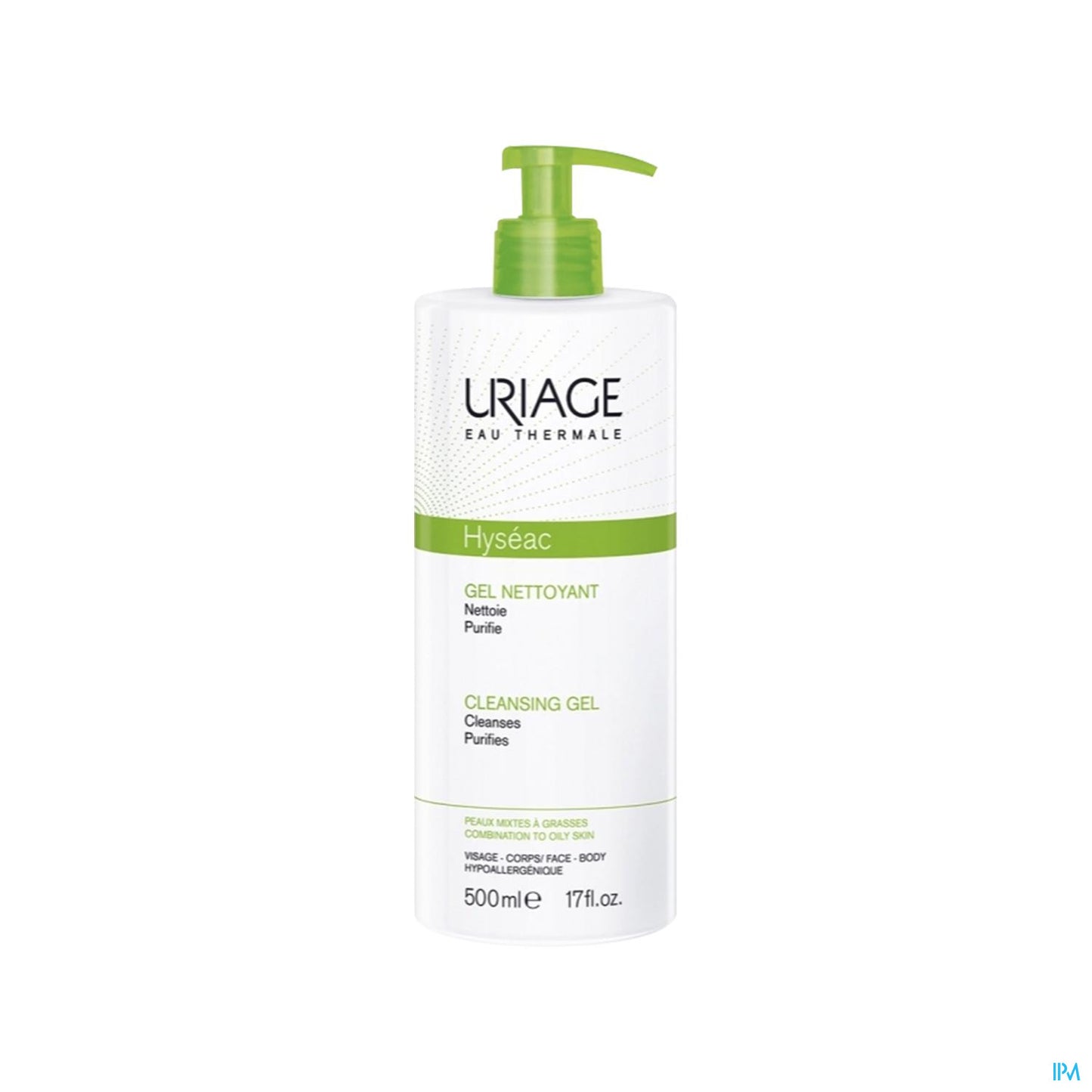 URIAGE HYSEAC GEL NETTOYANT FP 500 ML
