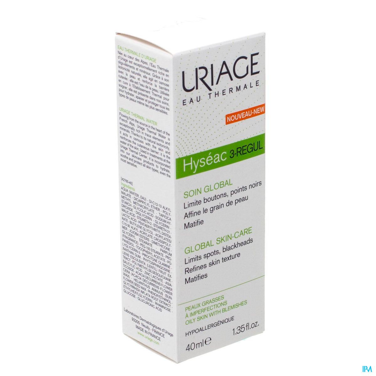 URIAGE HYSEAC 3-REGUL SOIN GLOBAL 40 ML