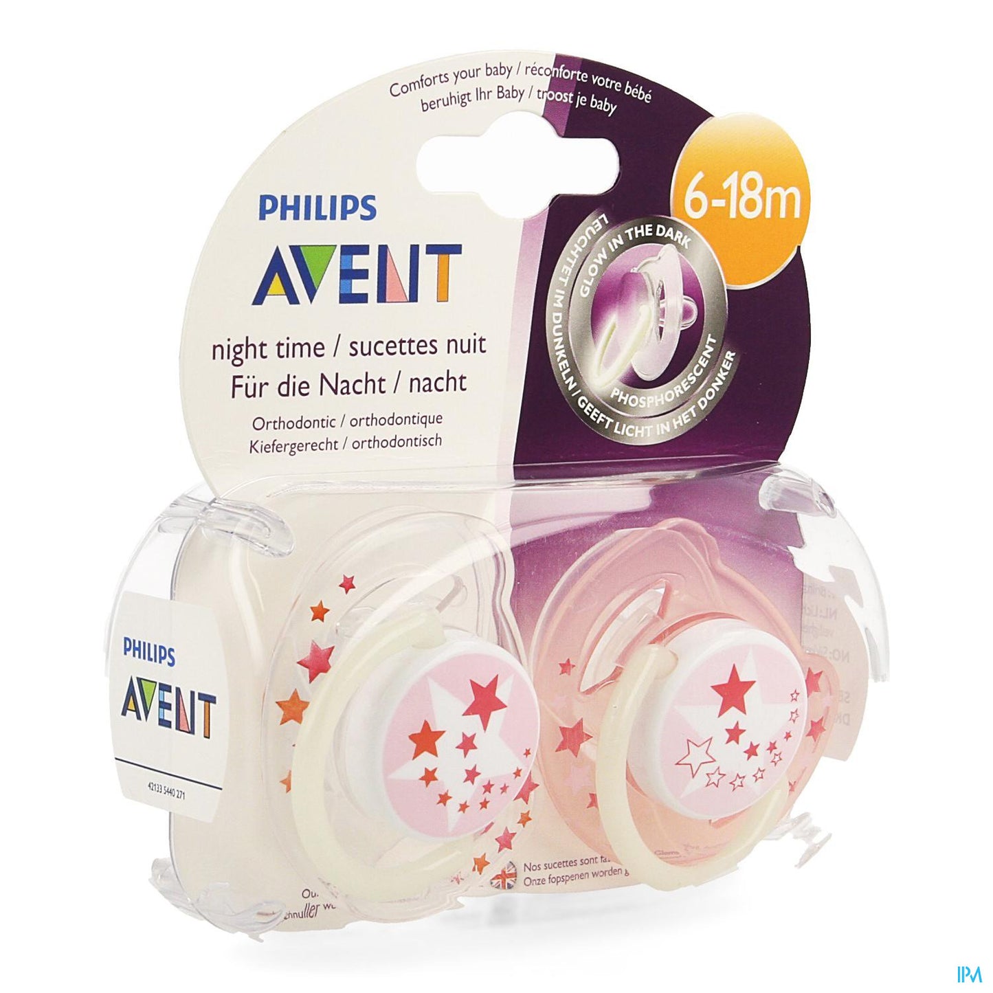 Philips Avent Sucette Nuit 6-18m 2