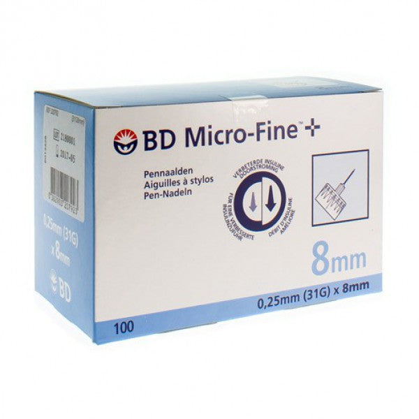 BD PEN AIG MF+THIN 31G 0,25*8MM A 100