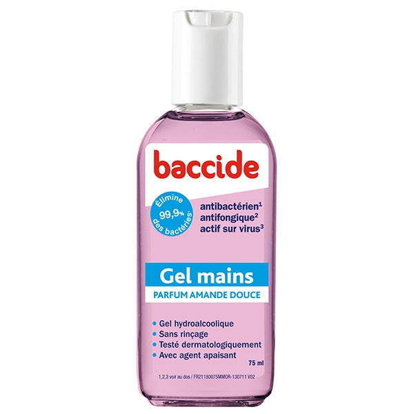 BACCIDE GEL MAINS 75ML ROSE (AMANDE DCE)