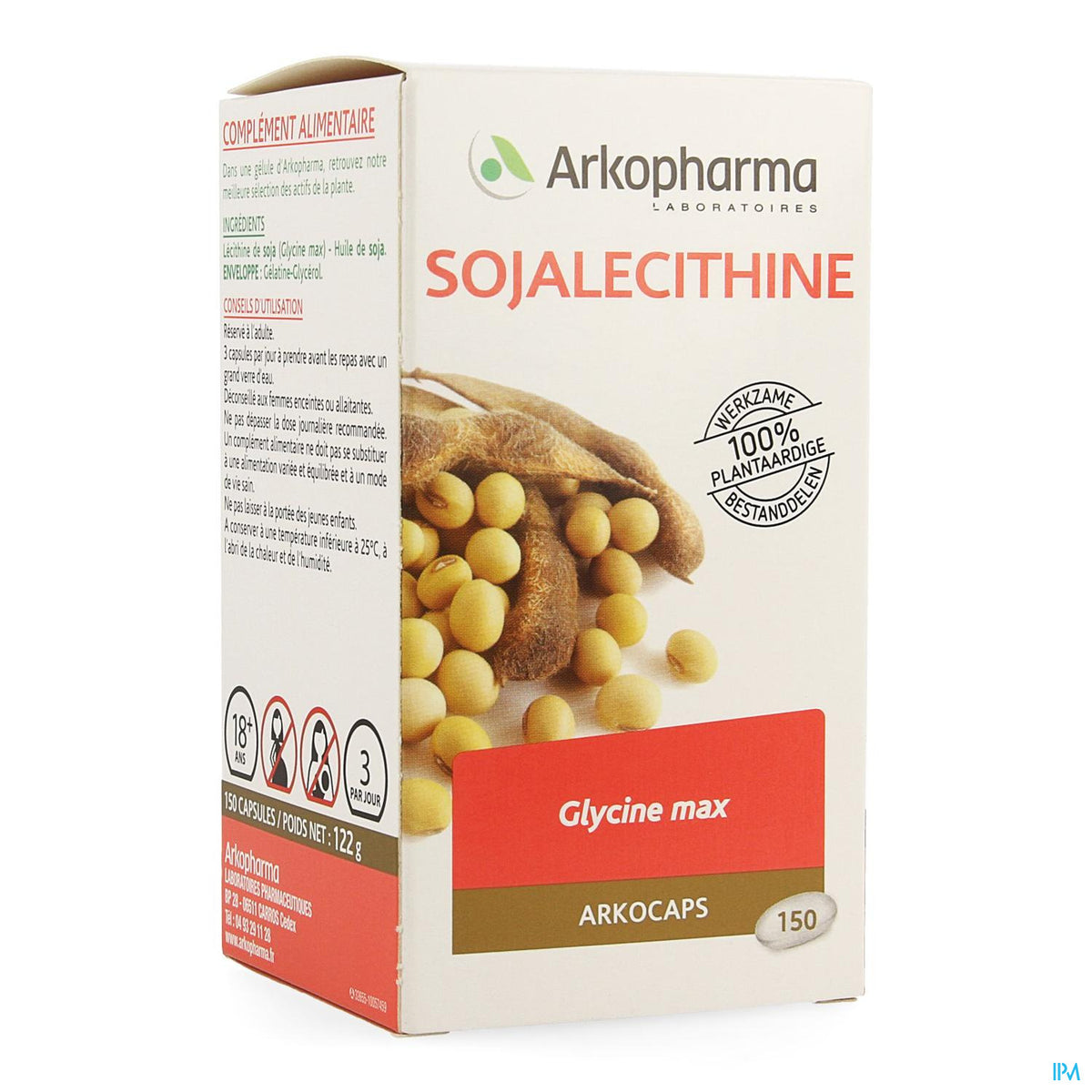 ARKOGELULES LECITHINE DE SOJA 150 CAPS