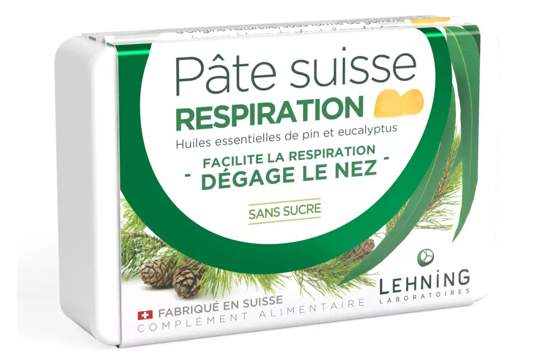 Pâte Suisse Respiration Pin et Eucalyptus Lehning 50g