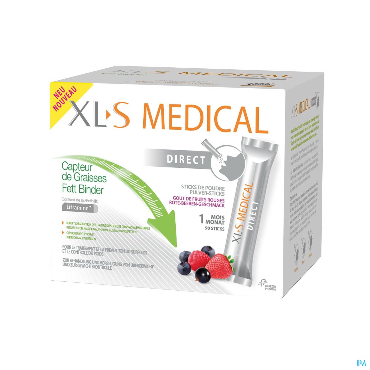 XLS MEDICAL CAPTEUR GRAISSES 90 STICKS