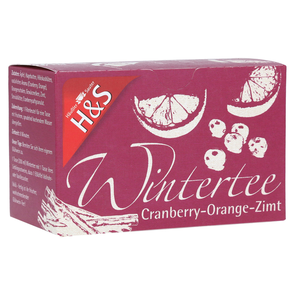 H+S WINTERTEE CRANBERRY ORANGE ZIMT 20ST