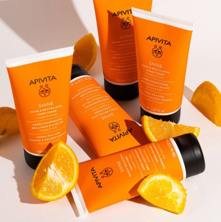 APIVITA SHINE APRÈS-SHAMPOING BRILLANCE &amp; VITALITÉ POUR TOUS TYPES DE CHEVEUX 150 ML