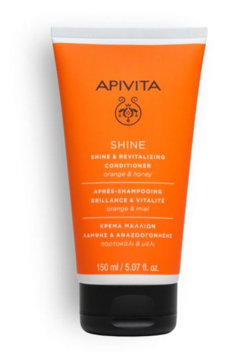 APIVITA SHINE APRÈS-SHAMPOING BRILLANCE &amp; VITALITÉ POUR TOUS TYPES DE CHEVEUX 150 ML