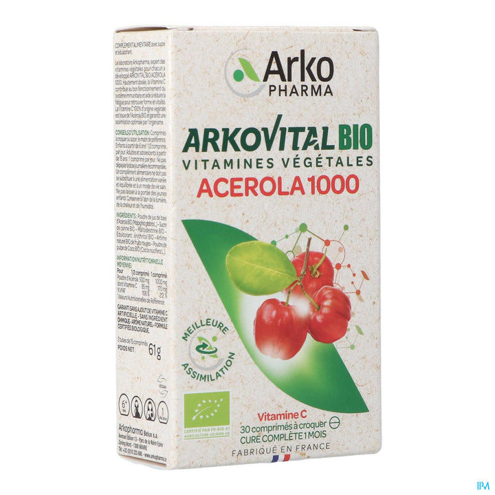 ARKOVITAL ACEROLA 1000 BIO 30 CPR
