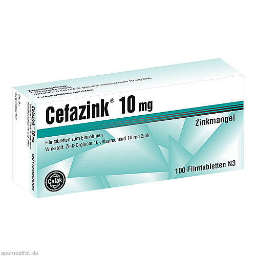 CEFAZINK 10 MG 100 CPR
