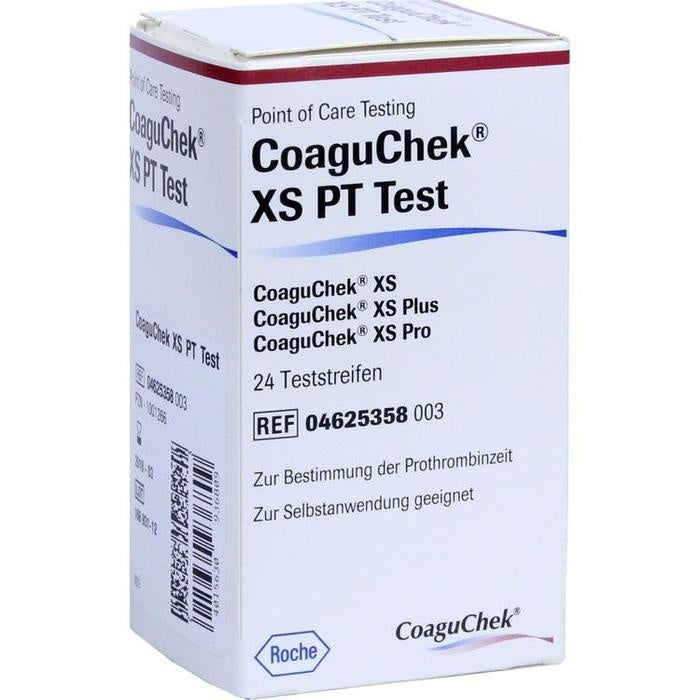 COAGUCHEK XS PT TESTS 24 STRIPS