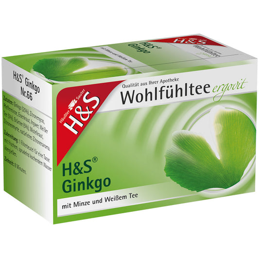 H+S WOHLFUEHLTEE 50+ GINKGO 20 SACH NR66
