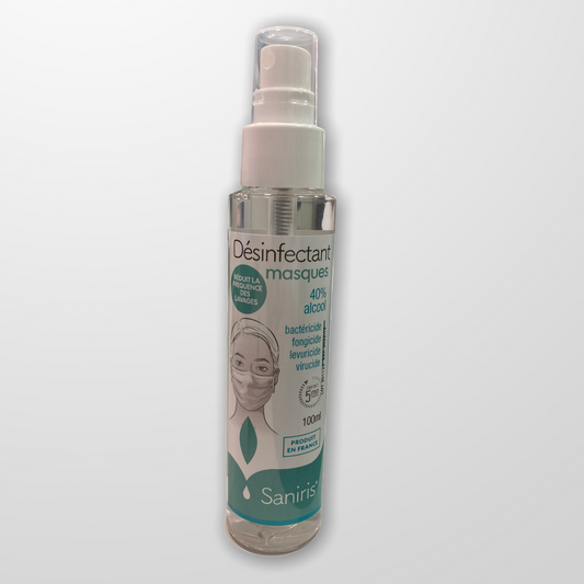 SPRAY DESINFECTANT POUR MASQUES 100 ML