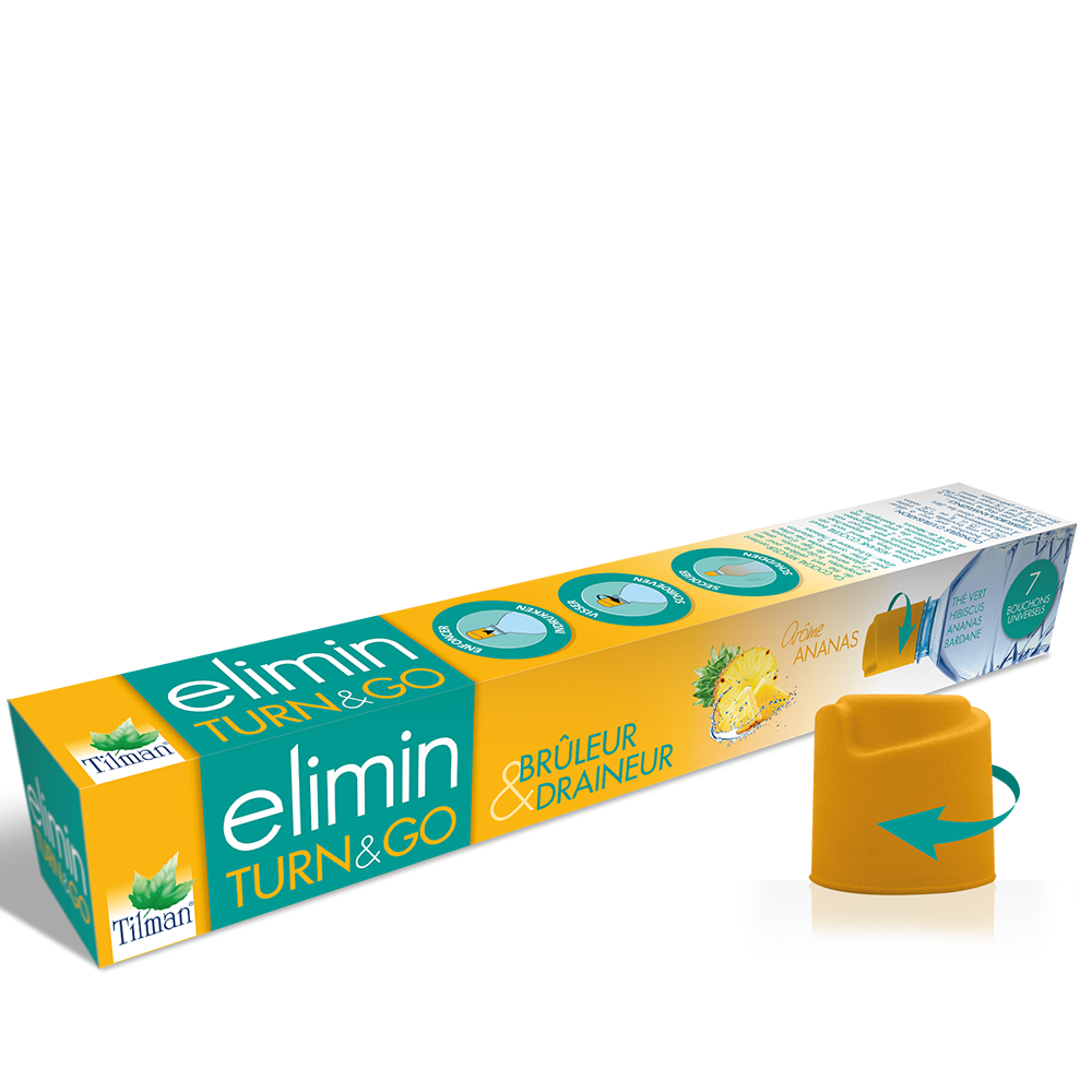 ELIMIN TURN &amp; GO ANANAS 7 BOUCHONS