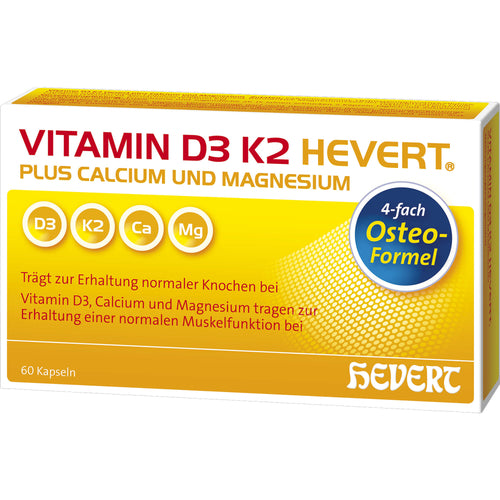 VITAMIN D3 K2 + CA + MG HEVERT 60 CAPS