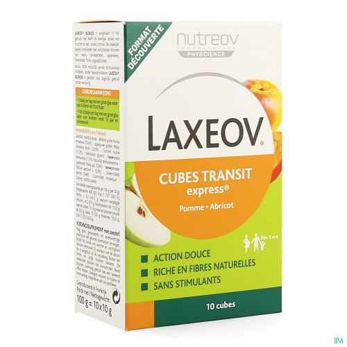 LAXEOV POMME ABRICOT 10 CUBES