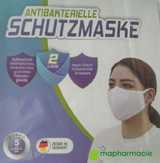 MASQUE ANTIBACTERIEN LAVABLE A 5