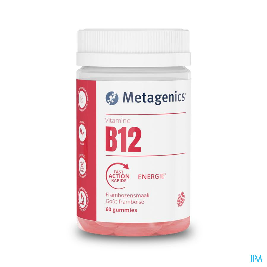 VITAMINE B12 500MCG FRAMBOISE 60 GOMMES