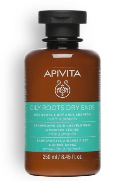 APIVITA SHAMPOING POUR RACINES GRASSES ET POINTES SÈCHES 250 ML