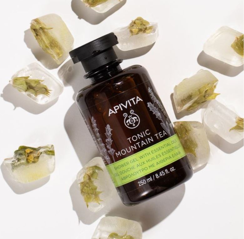 APIVITA GEL DOUCHE TONIC AUX HUILES ESSENTIELLES THÉ DES MONTAGNES 250 ML