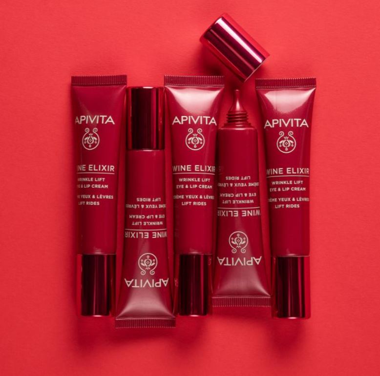 APIVITA WINE ELIXIR CRÈME YEUX &amp; LÈVRE LIFT RIDES 15 ML