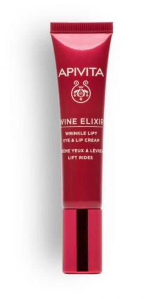 APIVITA WINE ELIXIR CRÈME YEUX &amp; LÈVRE LIFT RIDES 15 ML
