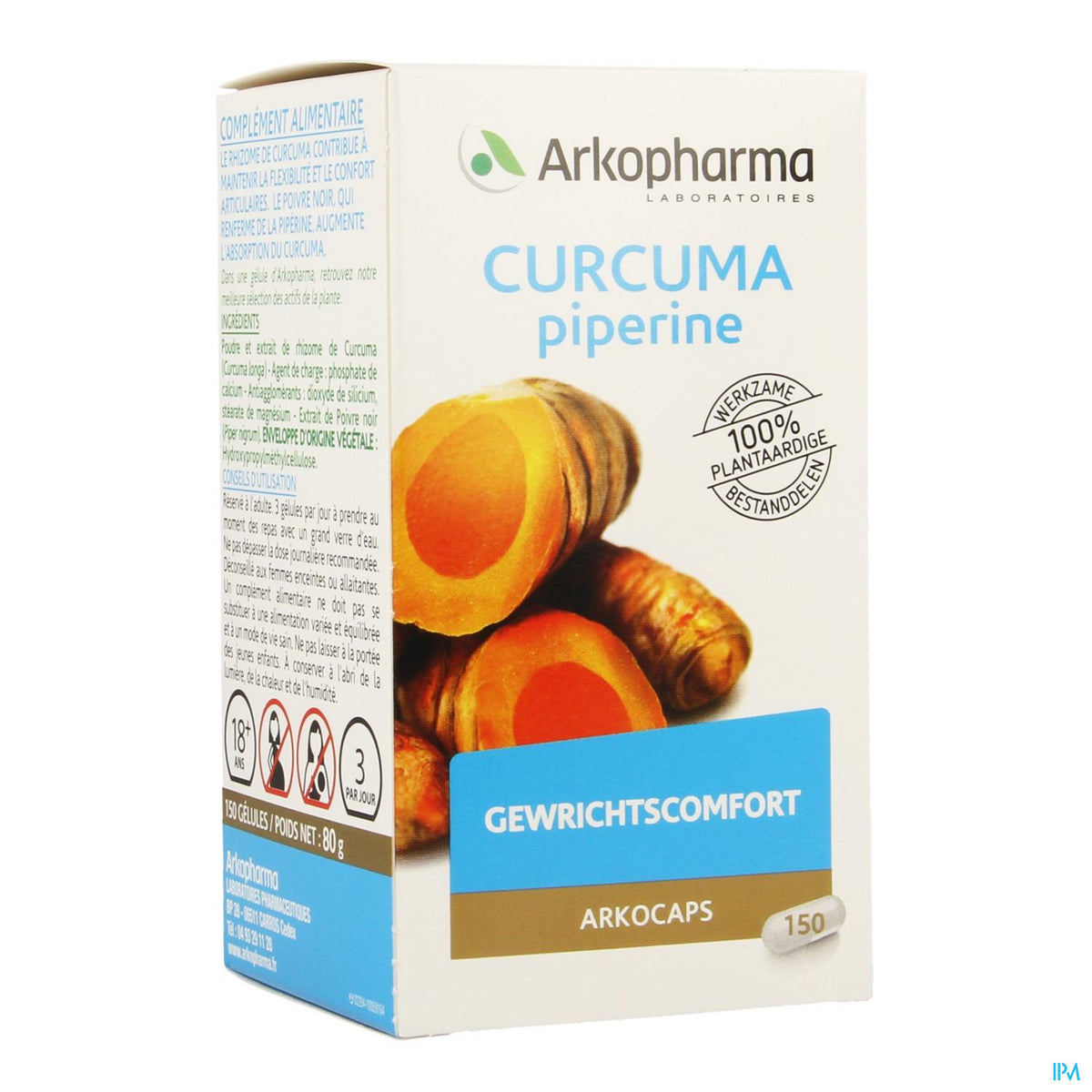 ARKOGELULES CURCUMA + PIPERINE 150 GEL
