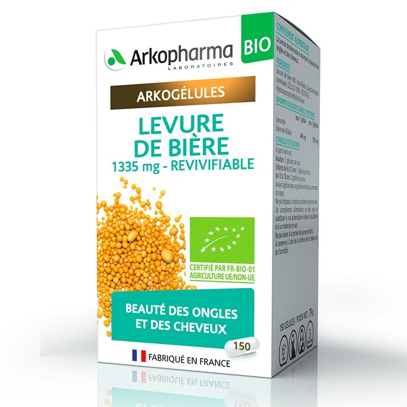 ARKOGELULES LEVURE DE BIERE BIO 150 GEL