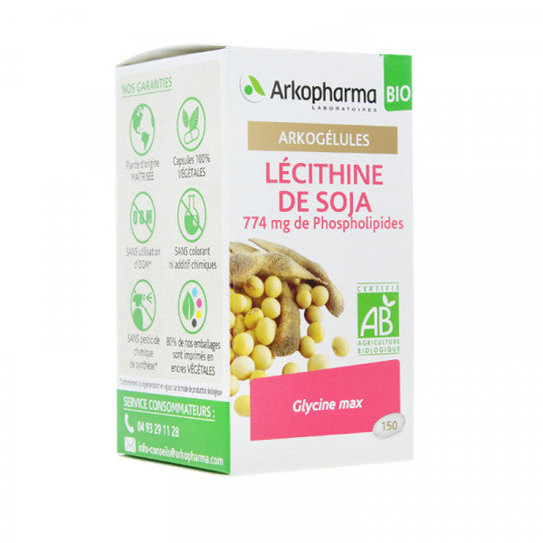 ARKOGELULES LECITHINE DE SOJA BIO 150 GEL