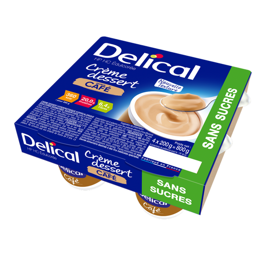 DELICAL CREME HPHC S SUCRES CAFE 4*125G