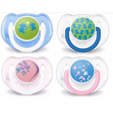 AVENT 2 SUCETTES SILIC SINGE/FLEUR 0-6M