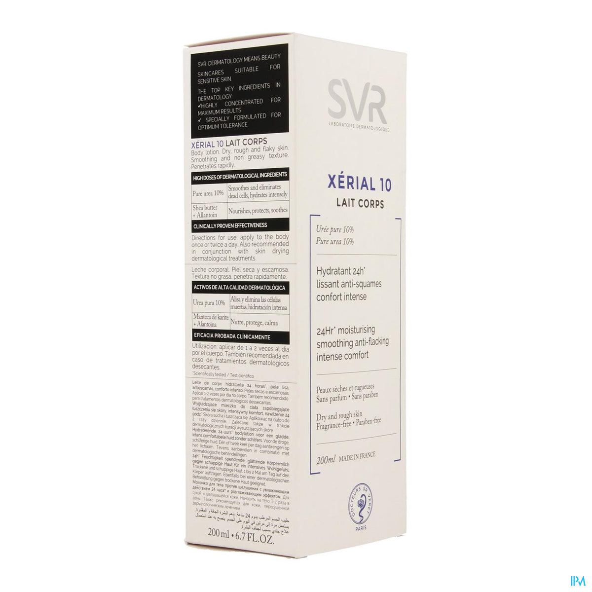 SVR XERIAL 10 LAIT CORPS ANTISQUAM 200ML