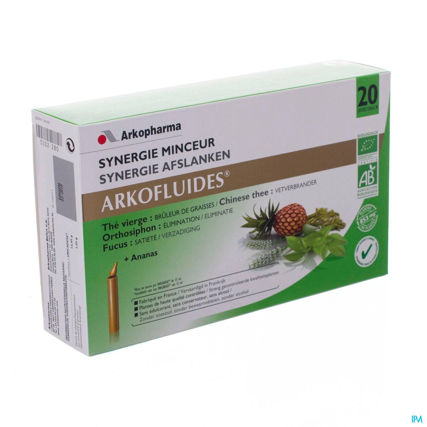Arkofluide Synergie Minceur Unicadose 20