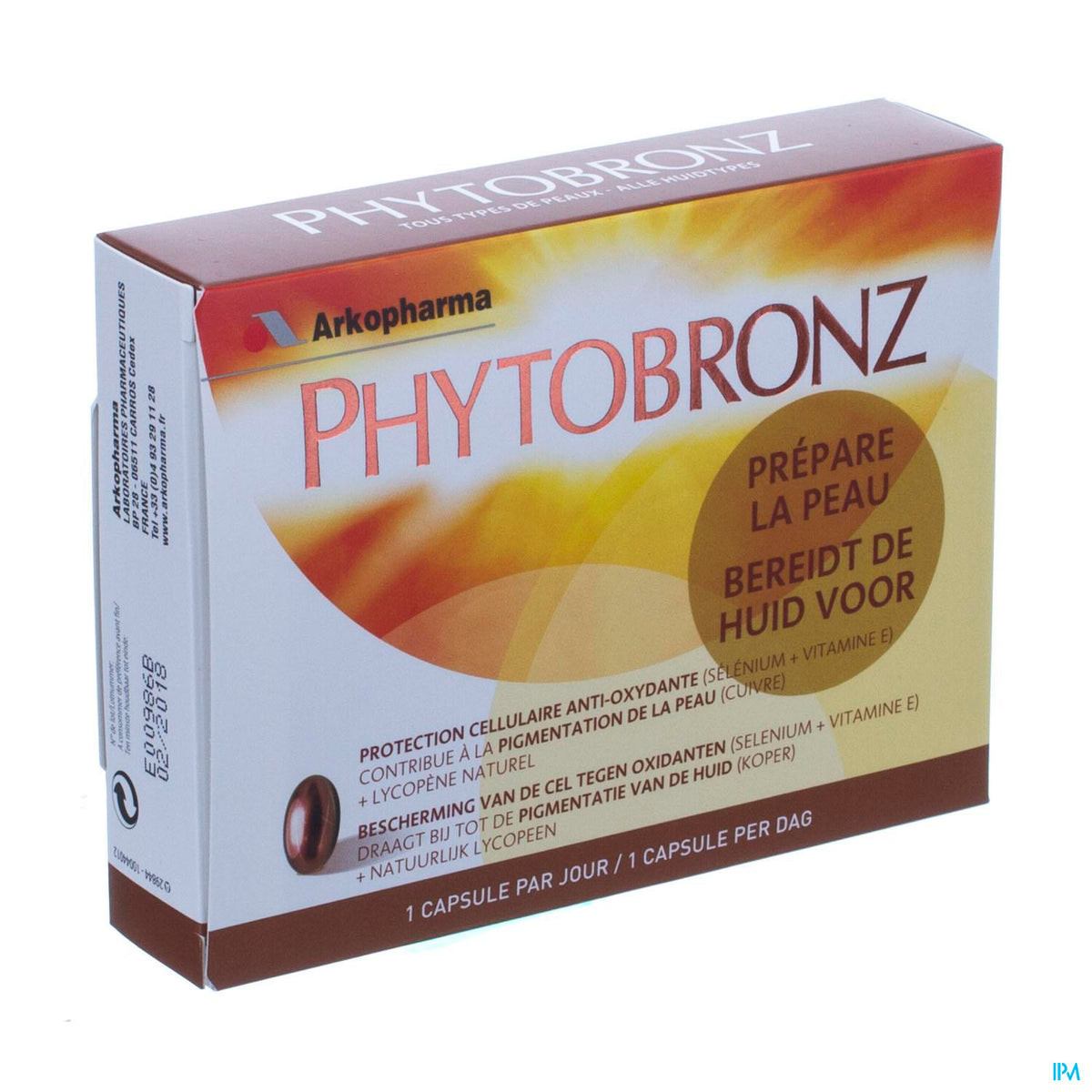 Phytobronz Preparateur Solaire Nf Caps 30