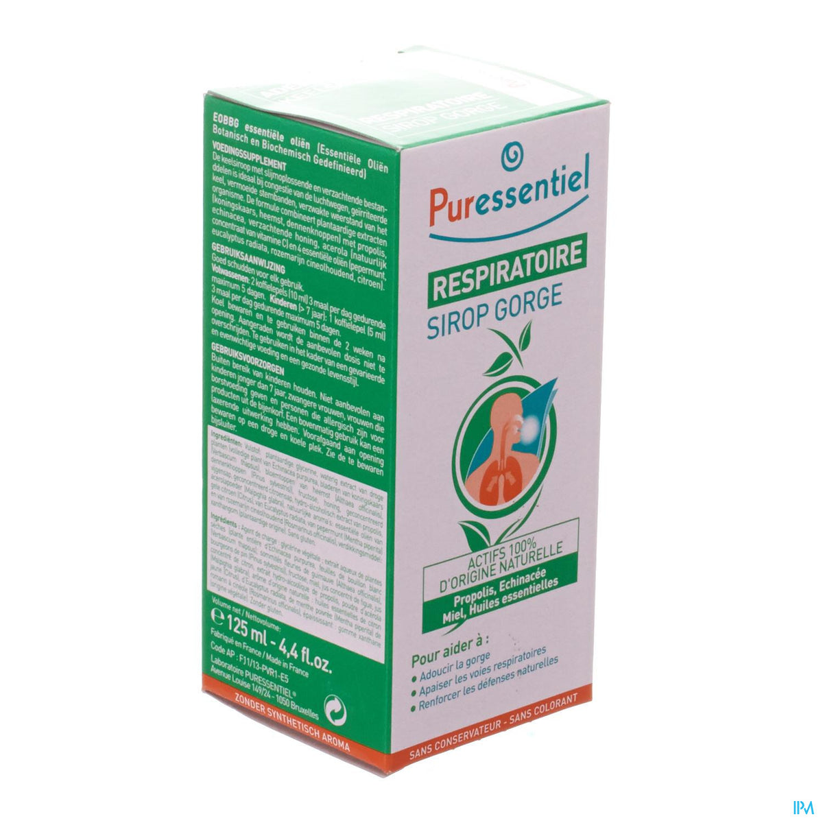 PURESSENTIEL RESPIR SIROP GORGE 125 ML