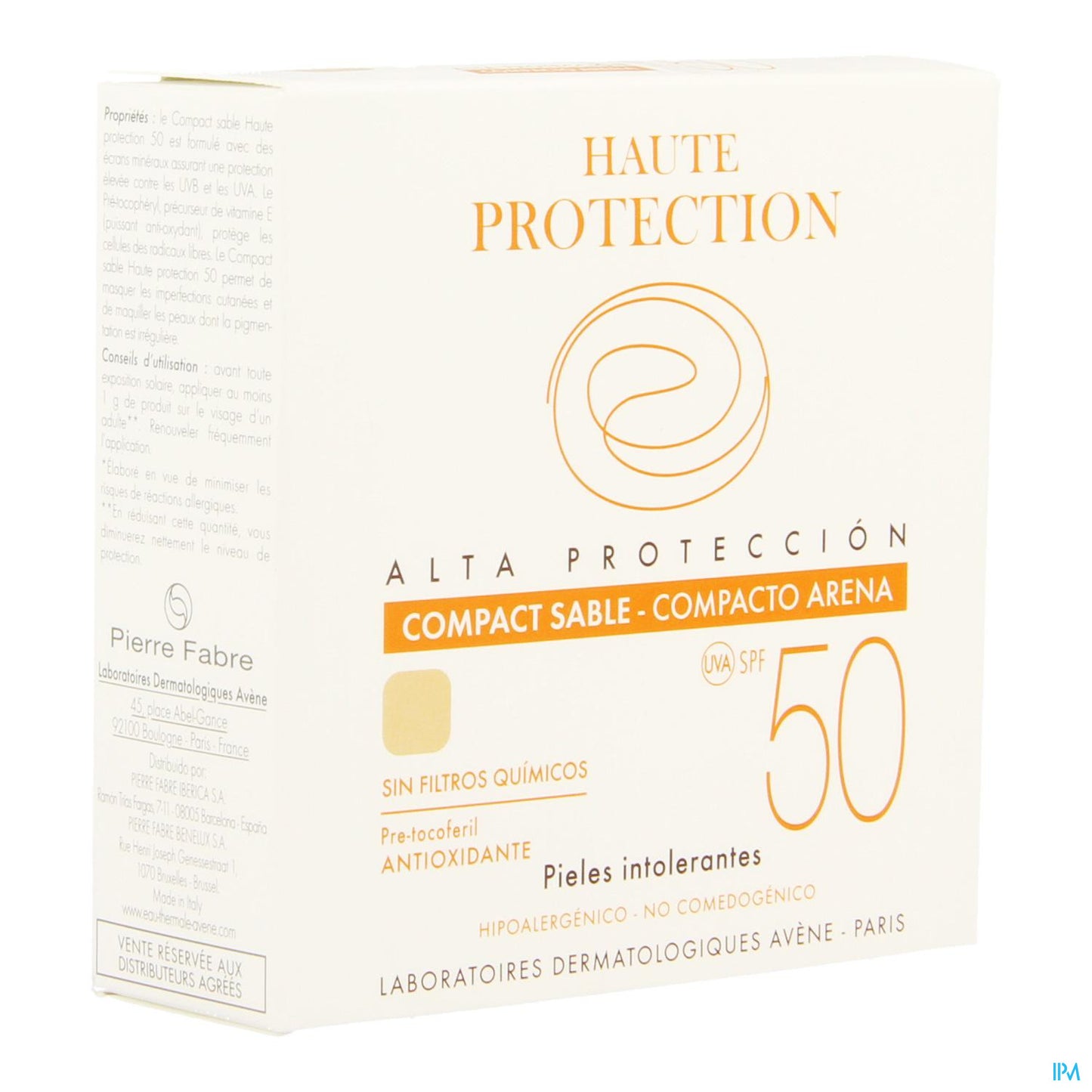 AVENE SOL F50 MINERAL COMPACT SABLE