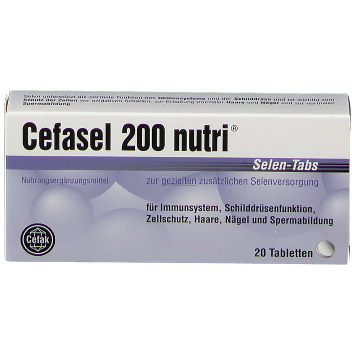 CEFASEL 200 NUTRI SELEN 20 TABS