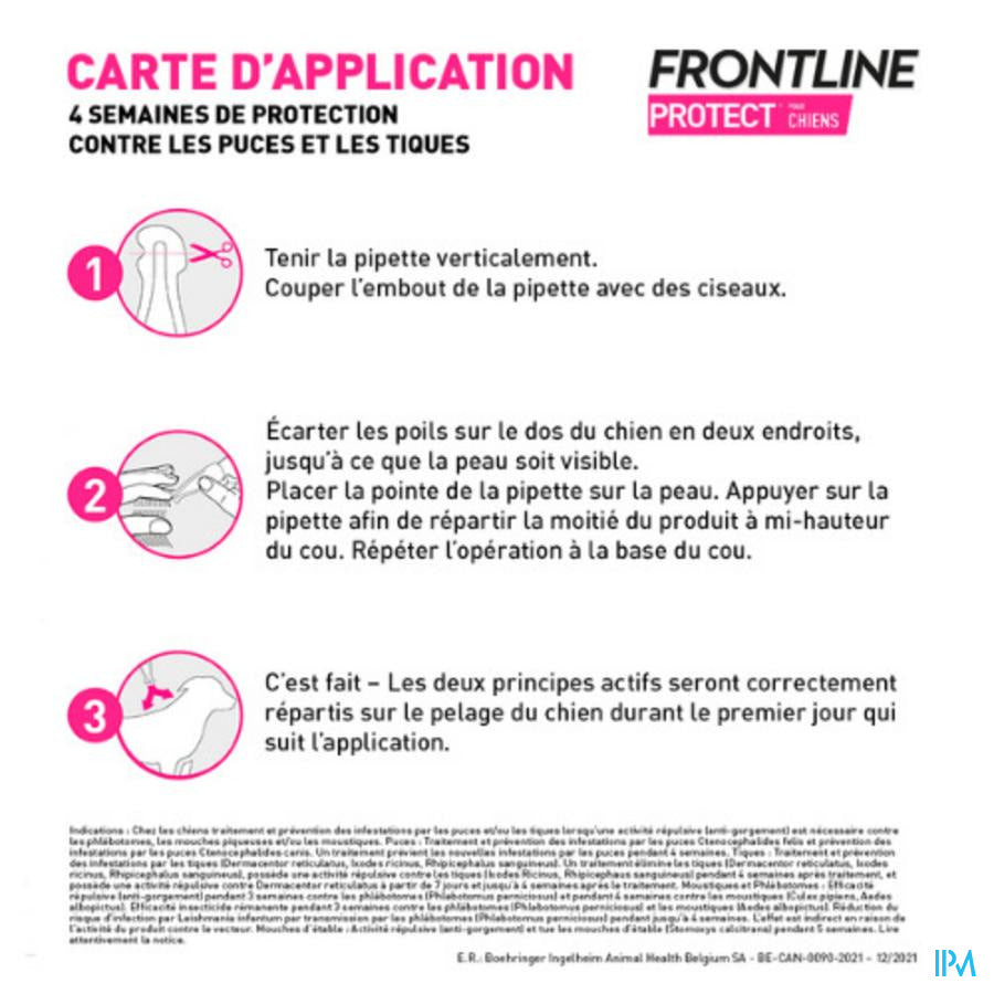 FRONTLINE PROTECT SPOT ON CHIEN XS 3PIP