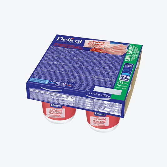 DELICAL CREME HPHC S SUCRES FRAISE 4*125