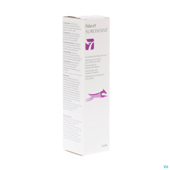 SUROSOLVE NETTOY AURICULAIRE 125 ML VET