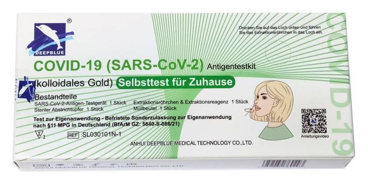 DEEPBLUE SARS COV2 AG TEST RAPIDE 1 PCE