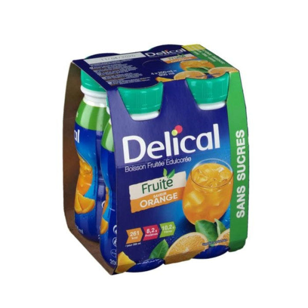 DELICAL EDULCOREE FRUITEE ORANGE 4*200ML