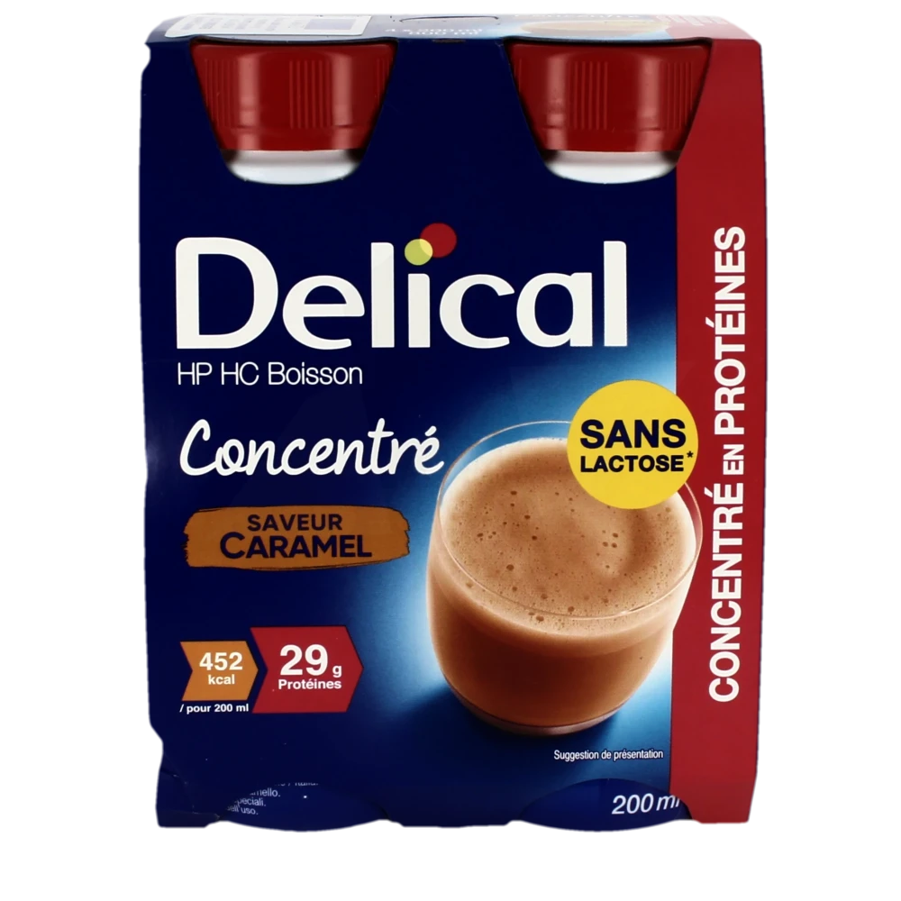 DELICAL CONCENTRE CARAMEL 4*200 ML