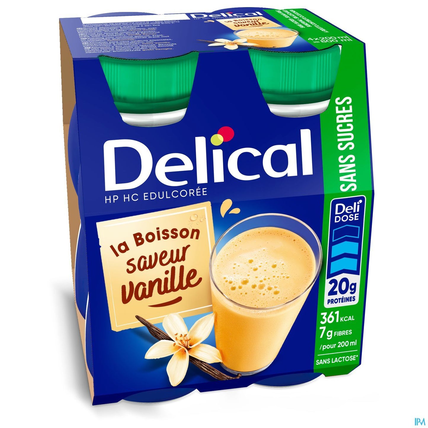 DELICAL LACTEE SS SUCRE VANILLE 4*200 ML