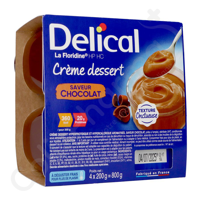 DELICAL CREME FLORIDINE CHOCOLAT 4*200G