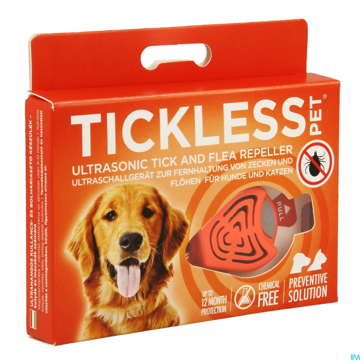 Tickless Ultrason Repousse Tique Puce Orange