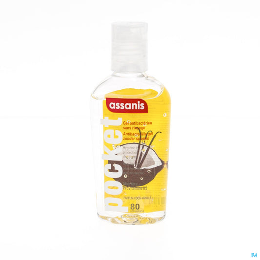ASSANIS POCKET GEL 80 ML COCO-VANILLE