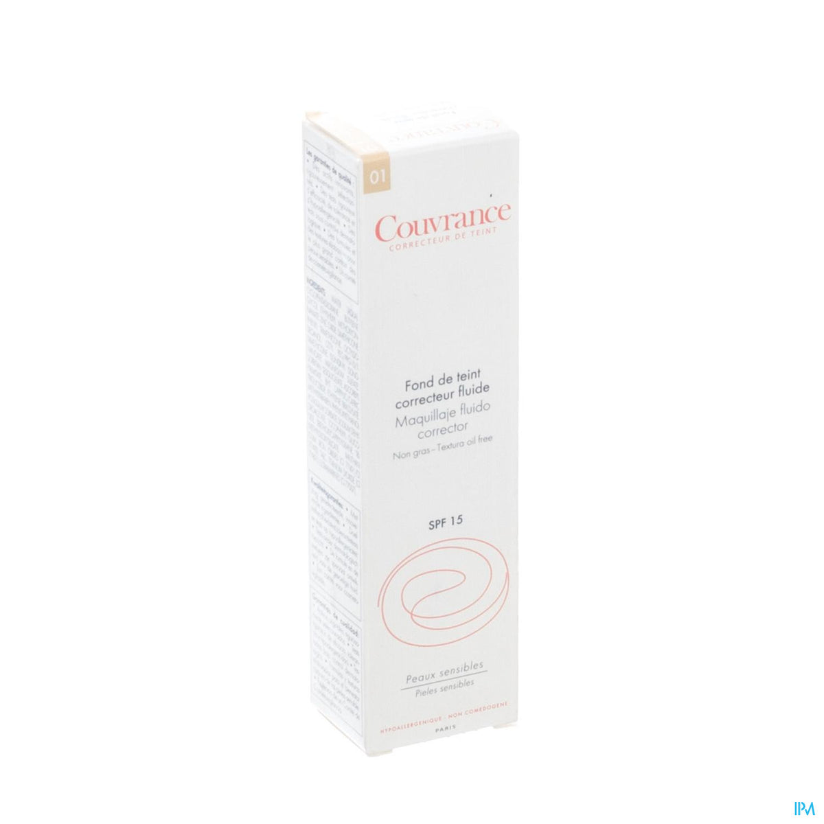 AVENE COUVR FDT FLUIDE PORCELAINE NR 1